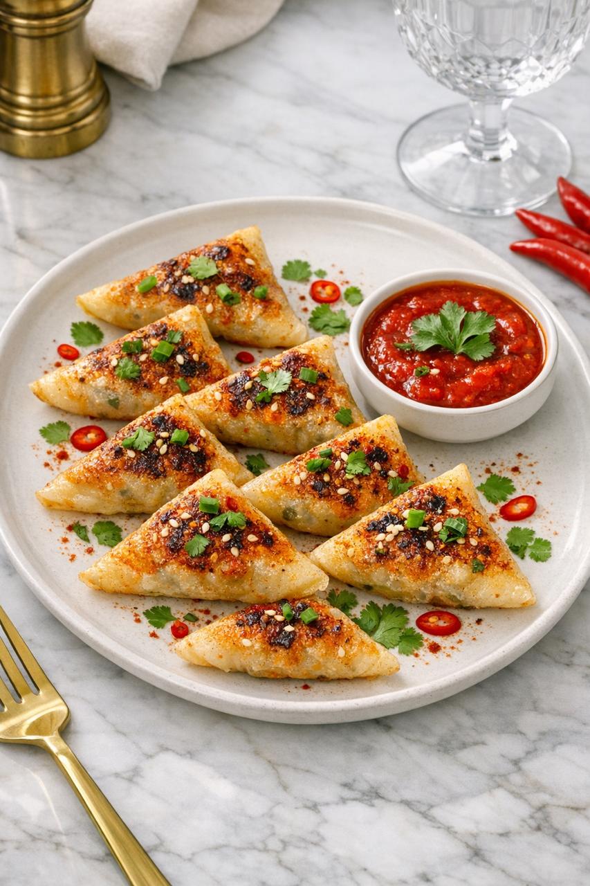 Peri Peri Pan Fry Dumplings